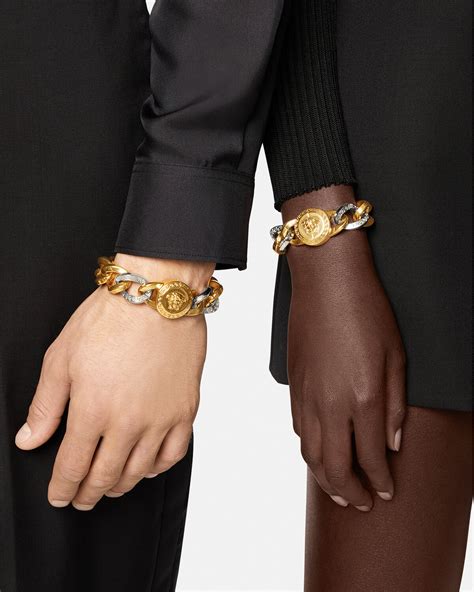 bracciale versace medusa|Versace Medusa chain bracelet.